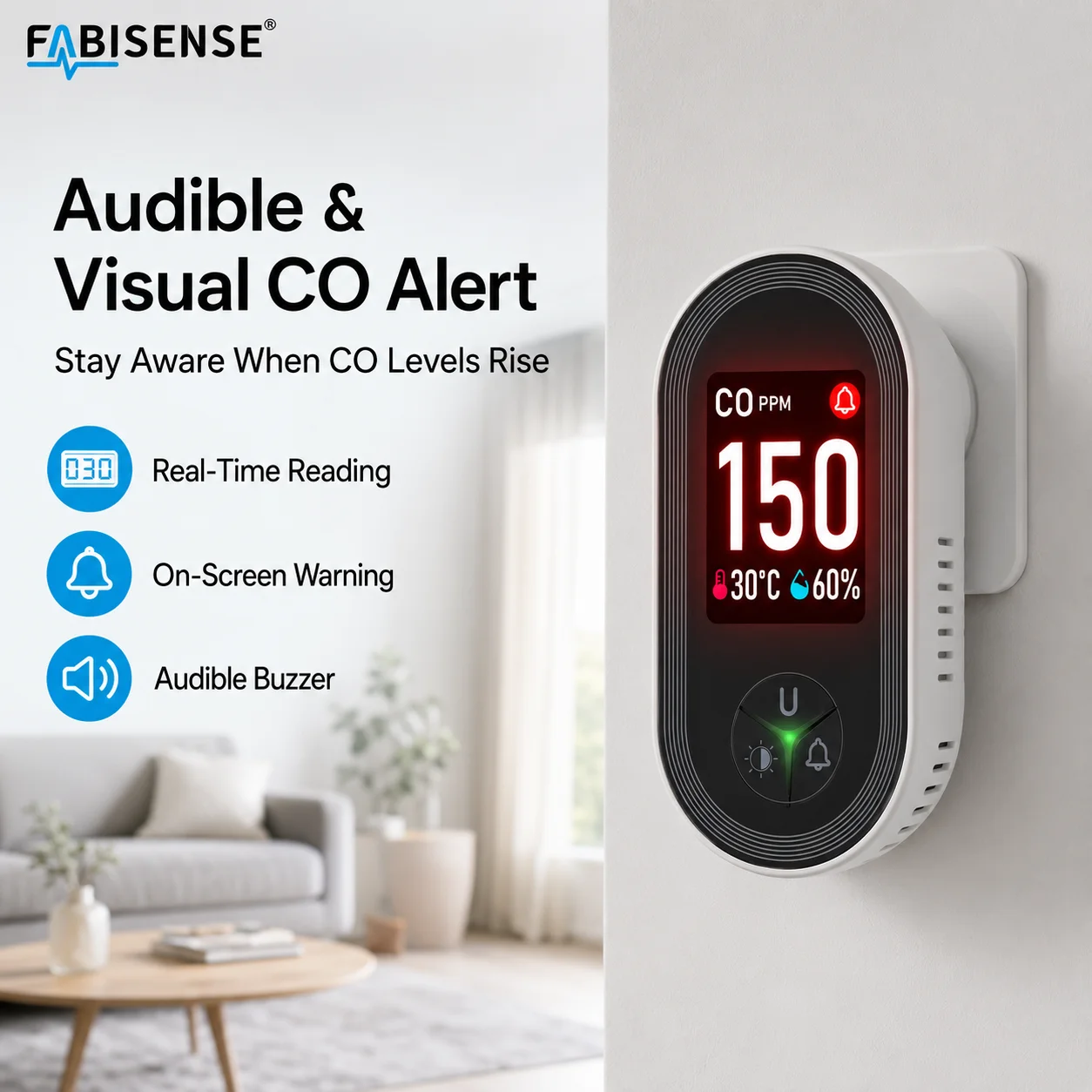 Детектор угарного газа FABISEN – обзор и цена Co Detector Plug