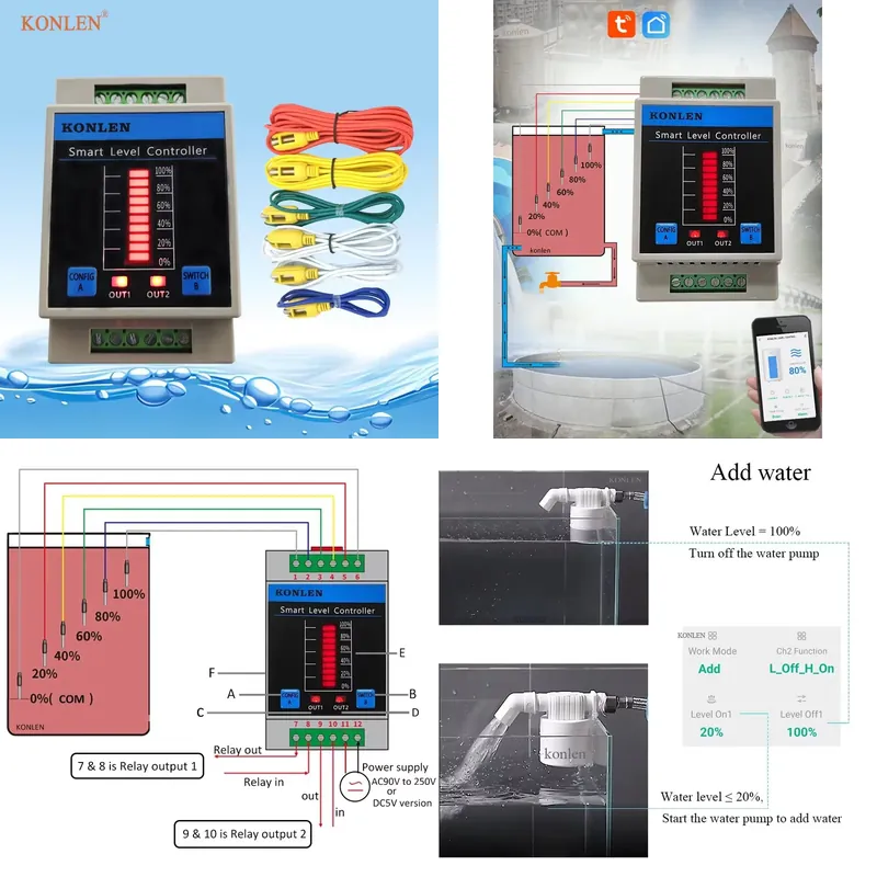 Датчик уровня воды KONLEN с Wi – обзор и цена Water Alarm Sensor