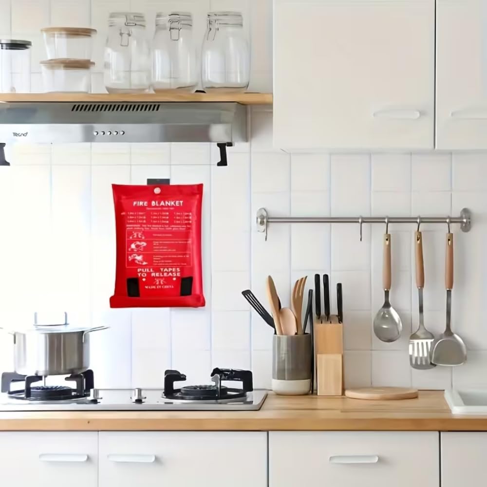 Термостойкое аварийное противо – обзор и цена Fire Blanket Kitchen