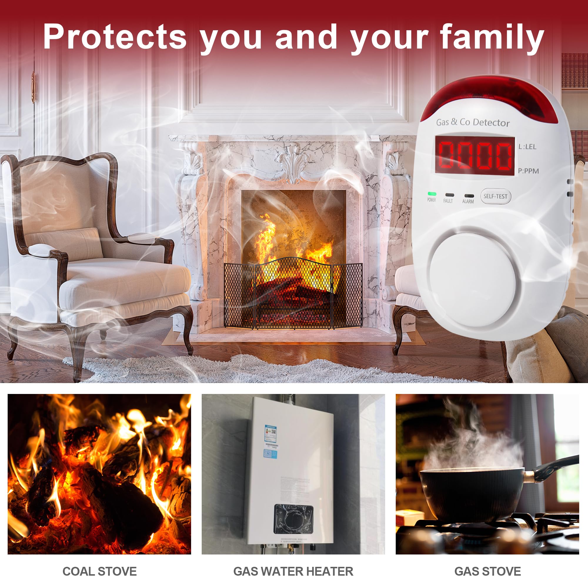Комбинированные детекторы газа – обзор и цена Co Detector Plug