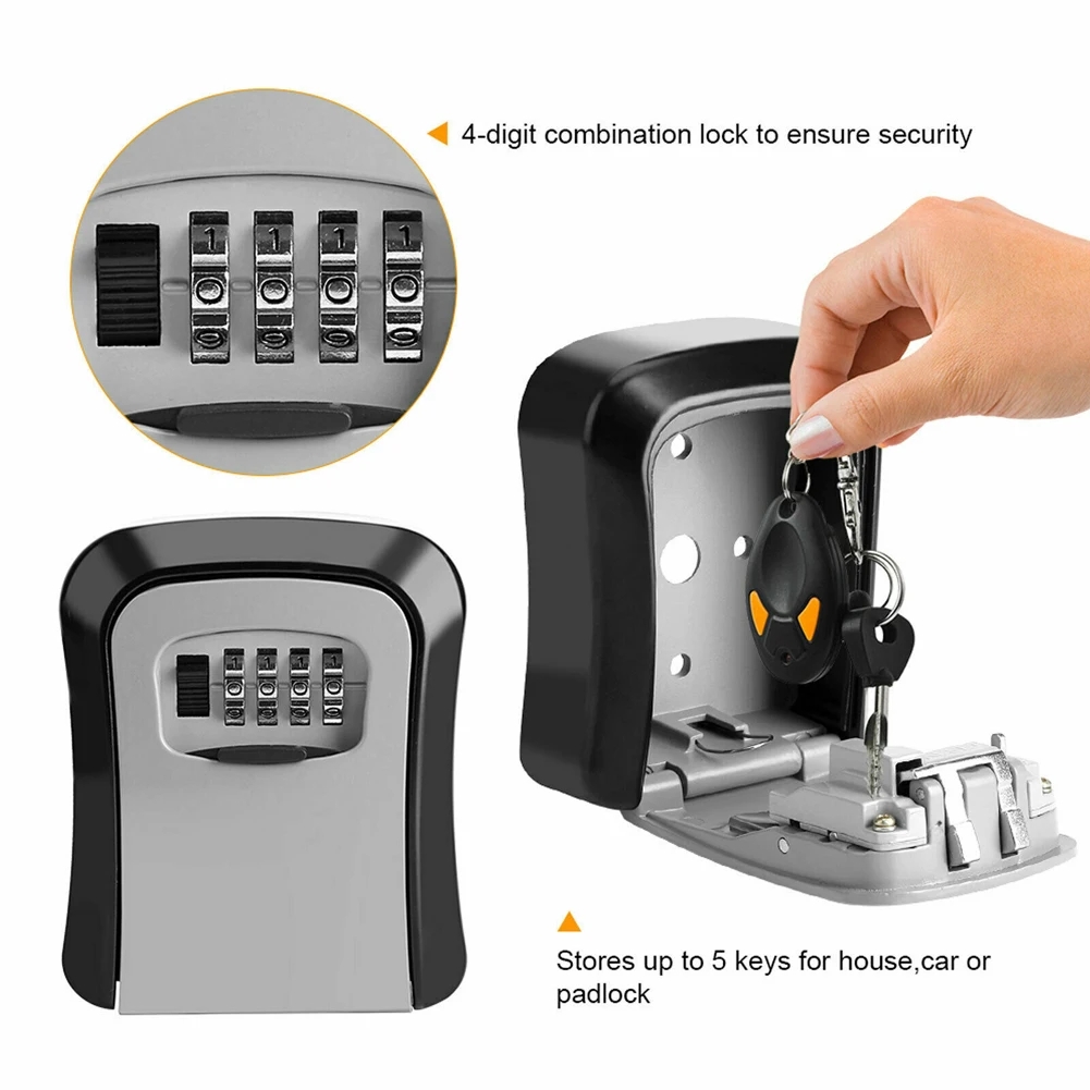Настенный замок для ключей, 4- – обзор и цена Lockbox Key Secure